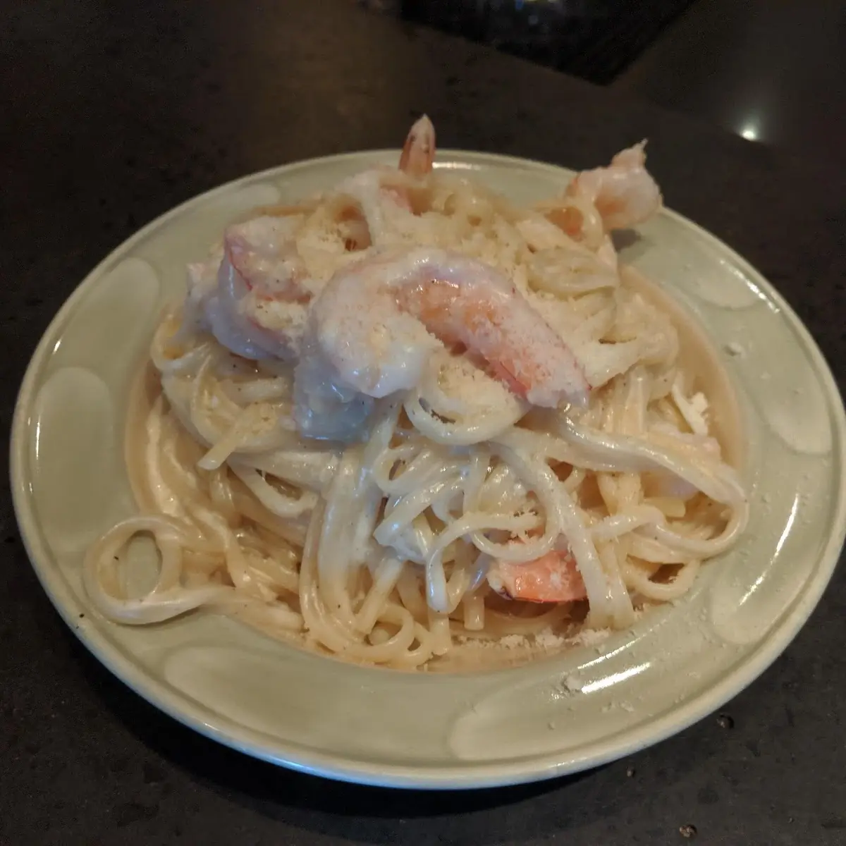 Alfredo and Shrimp Pasta