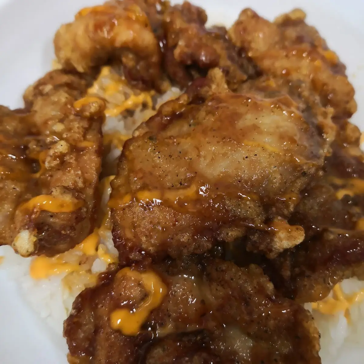 Crispy Juicy Chicken Rice Bowl