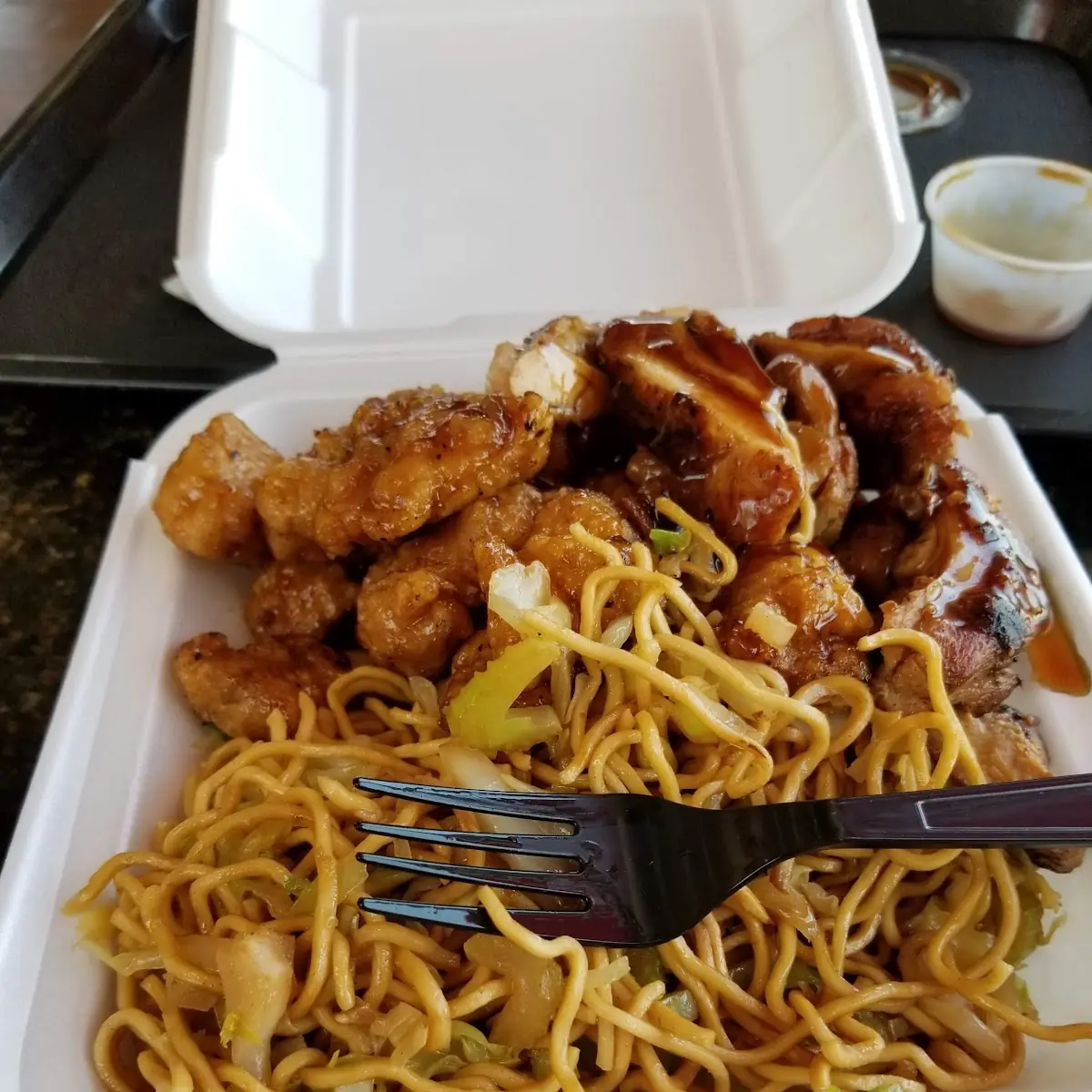 Broccoli Beef & Honey Chicken