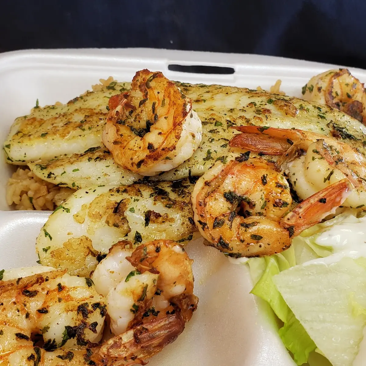 Rice Grilled Tilapia Fillet