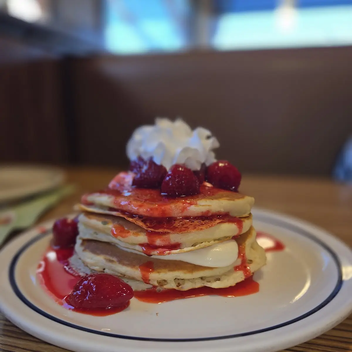 Red White & Blueberry Pancake Combo