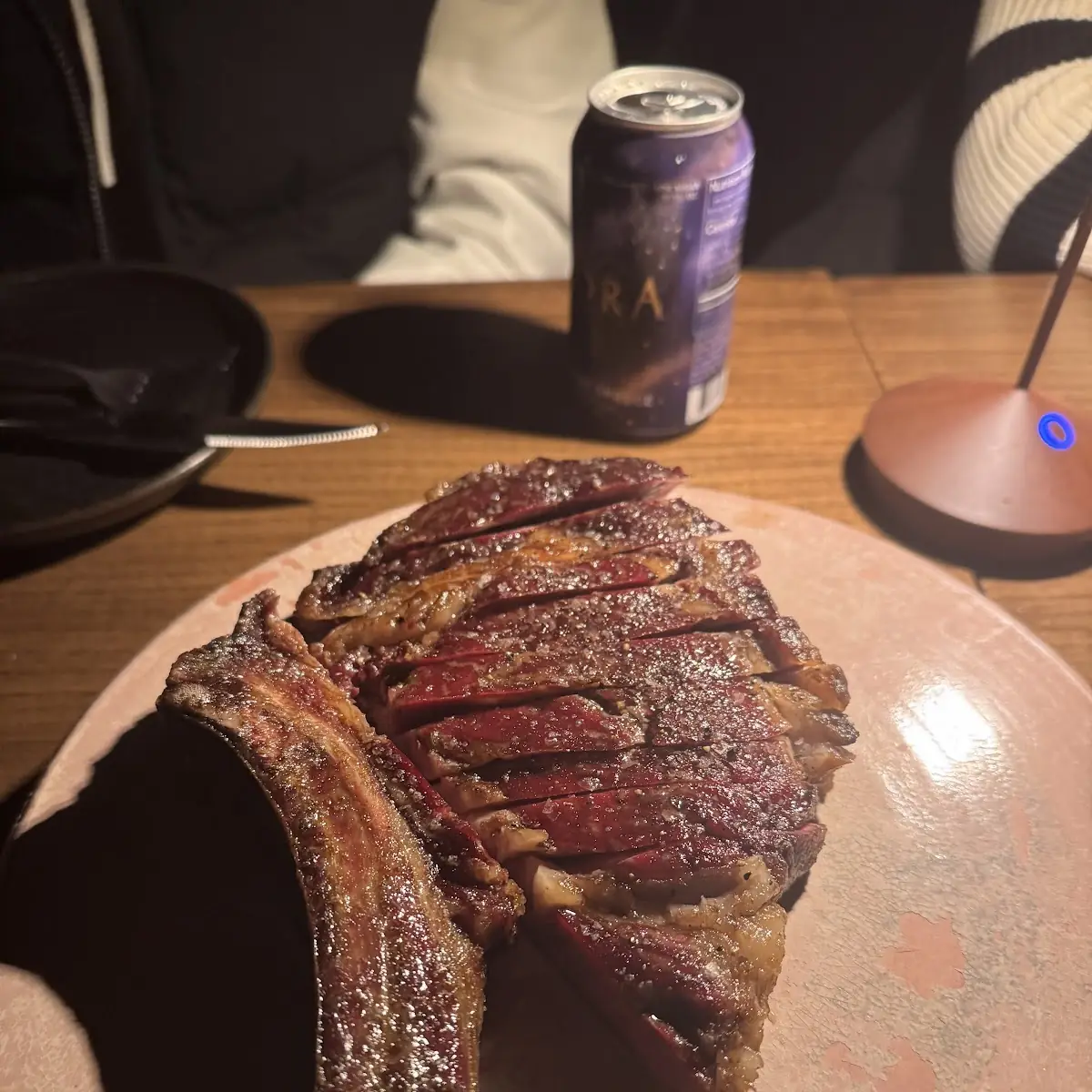 Sliced T-Bone Steak
