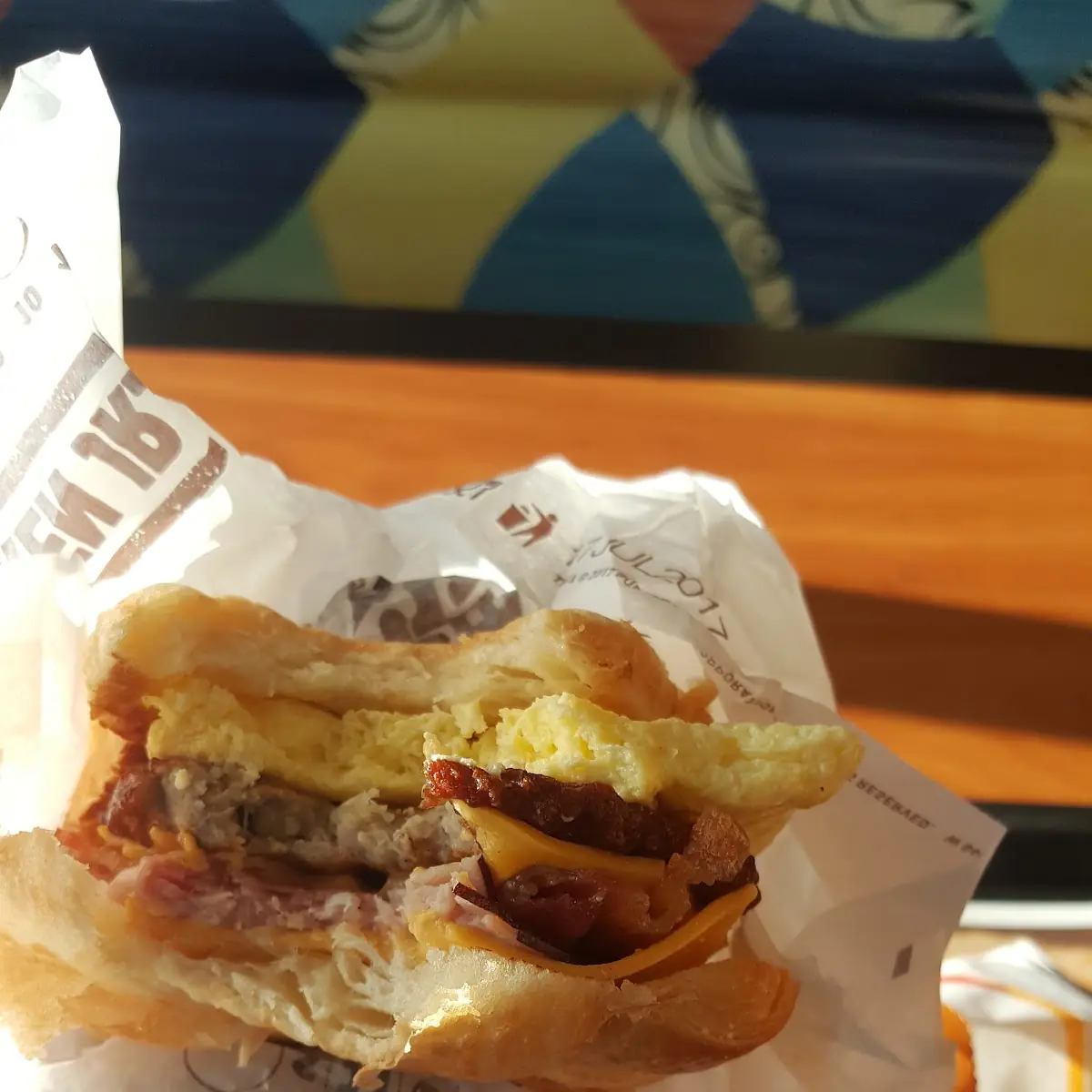 Sausage Egg and Cheese Croissant
