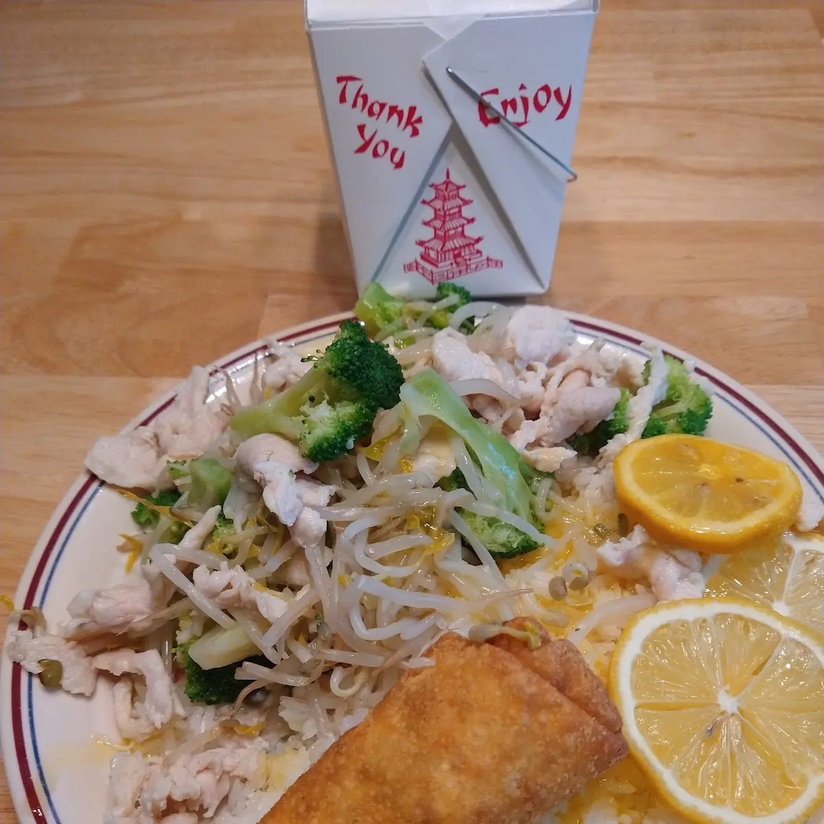 Lemon Chicken Broccoli & Bean Sprouts