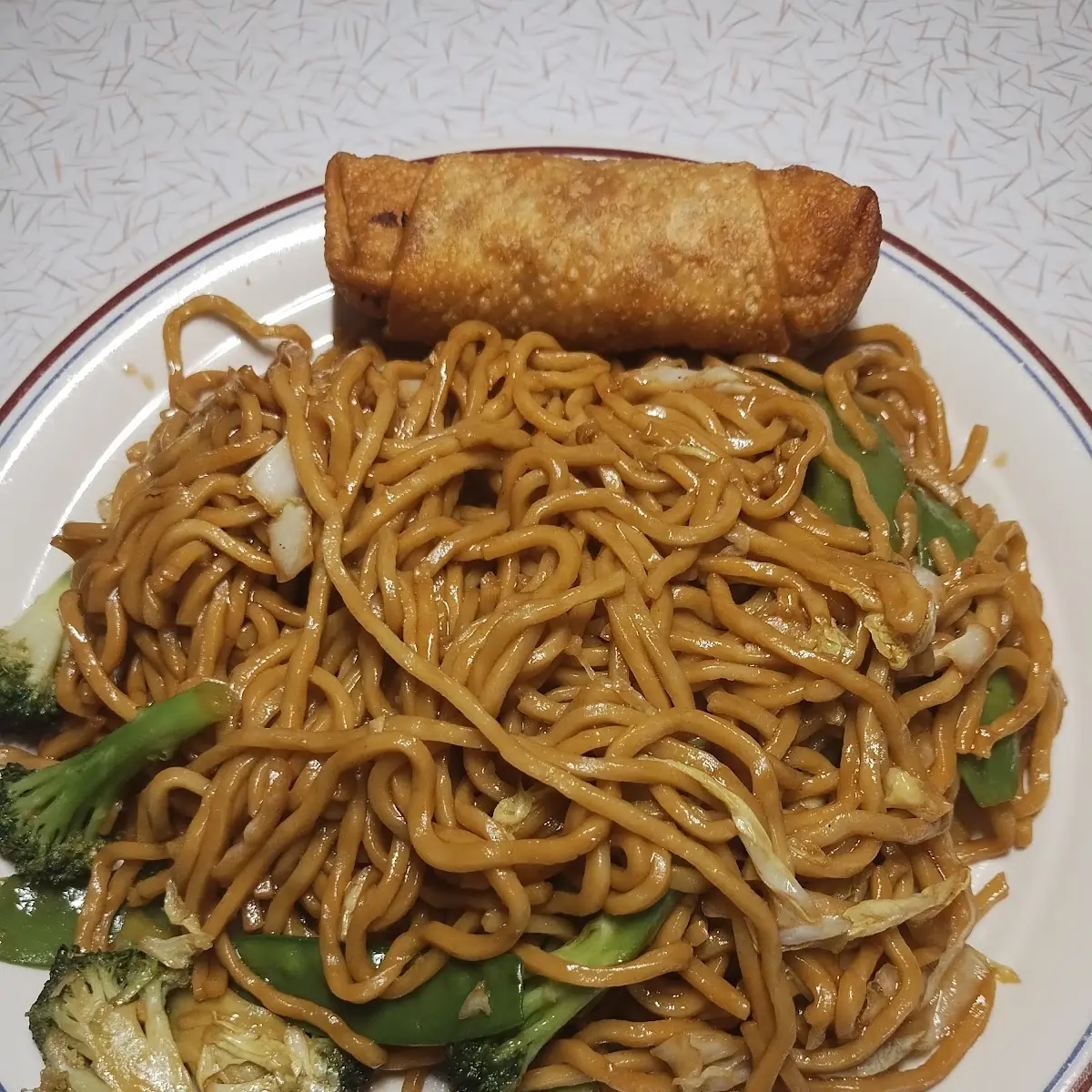 Vegetable Lo- Mein Egg Rolls