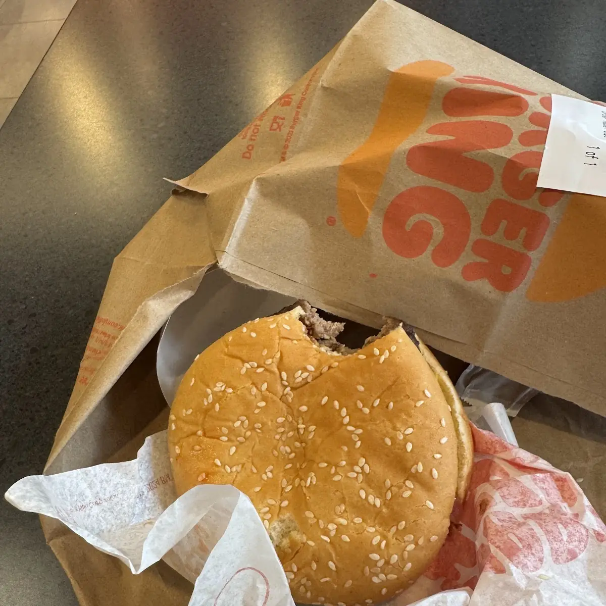 Whopper with Cheese Take
