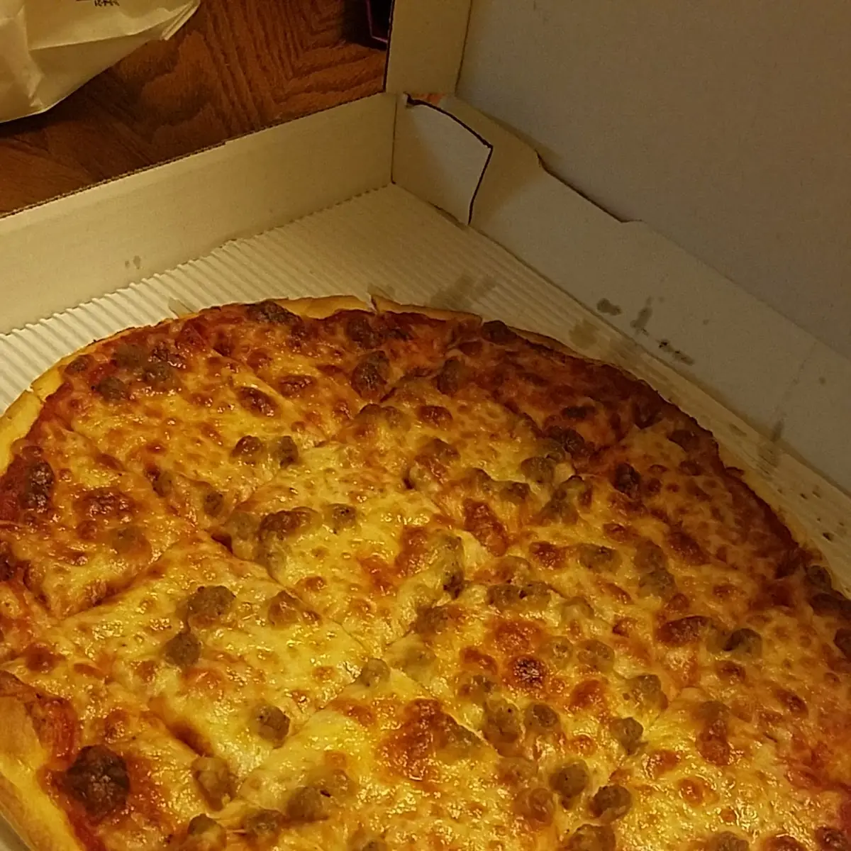 Sausage and Cheese Thin Crust