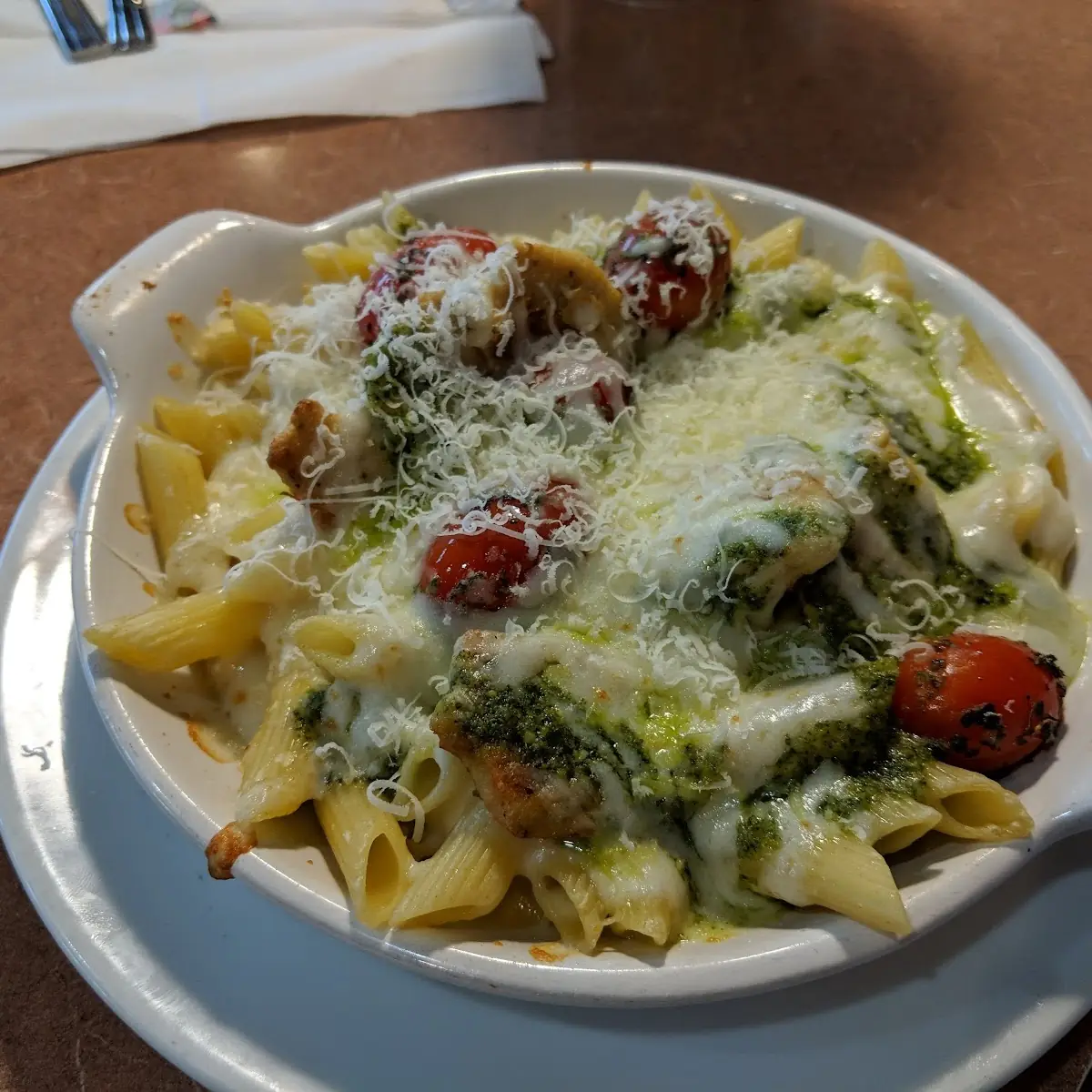 Creamy Basil Chicken Penne Pasta