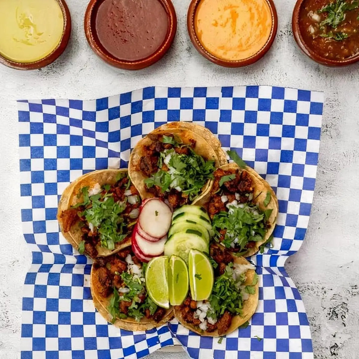 Al Pastor Tacos with Lime