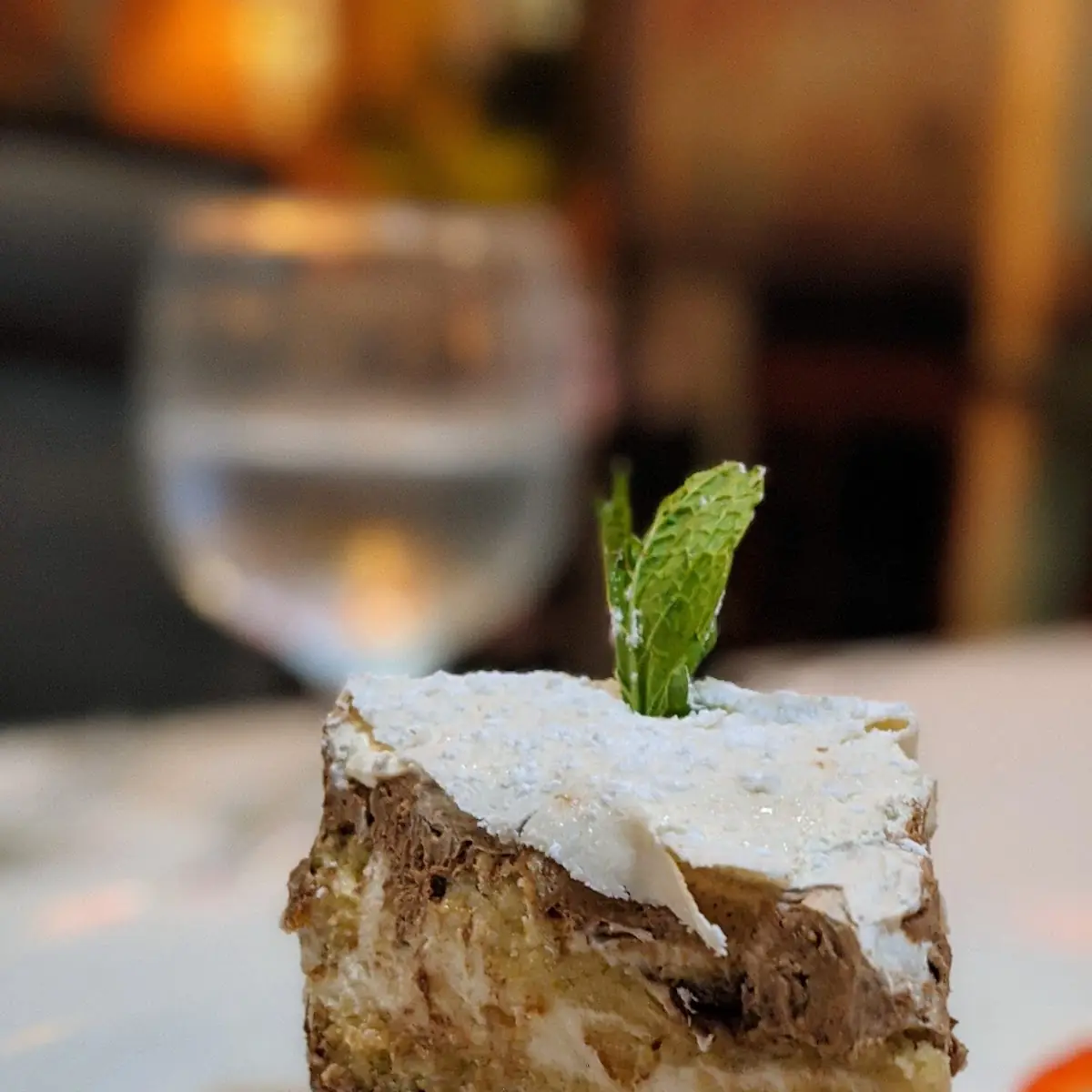 White Chocolate and Dark Chocolate Mousse Cake