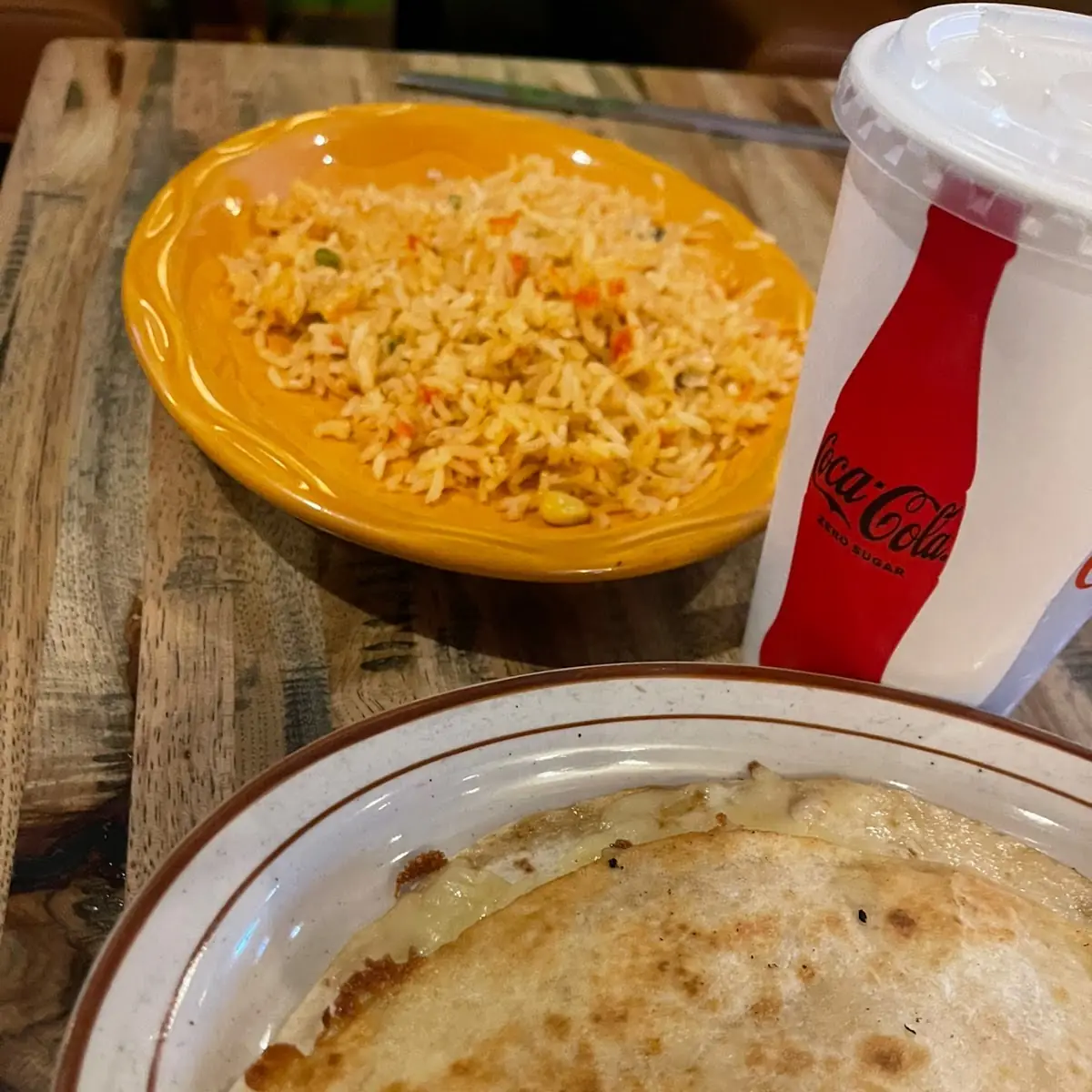 Kids Quesadilla Rice & Beans