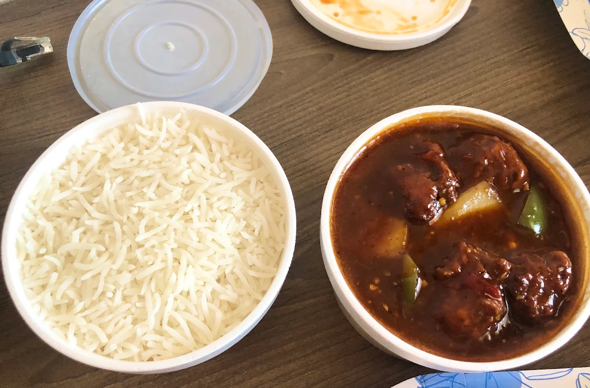 Rice and Vegetable Manchurian