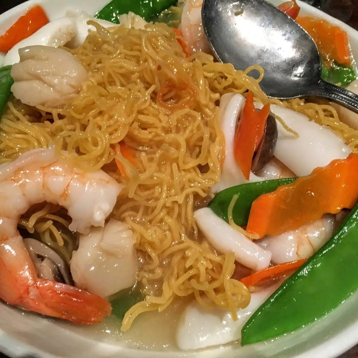 Seafood Pan Fried Noodles