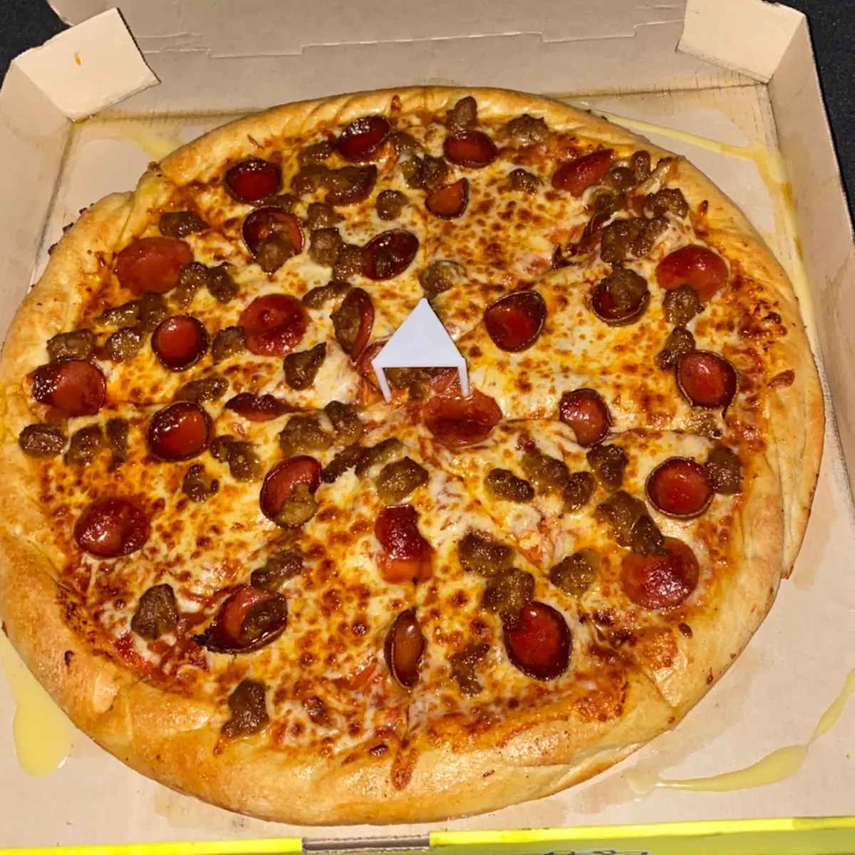Pepperoni and Sausage Pizza