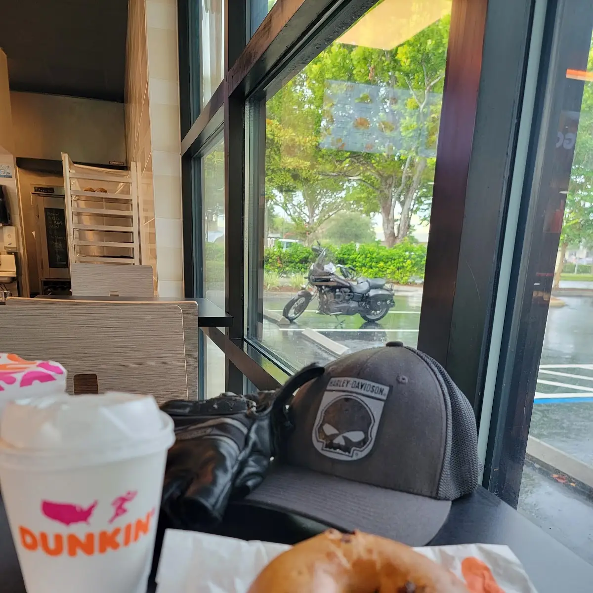 Bacon Egg and Cheese on Cinnamon Raisin Bagel
