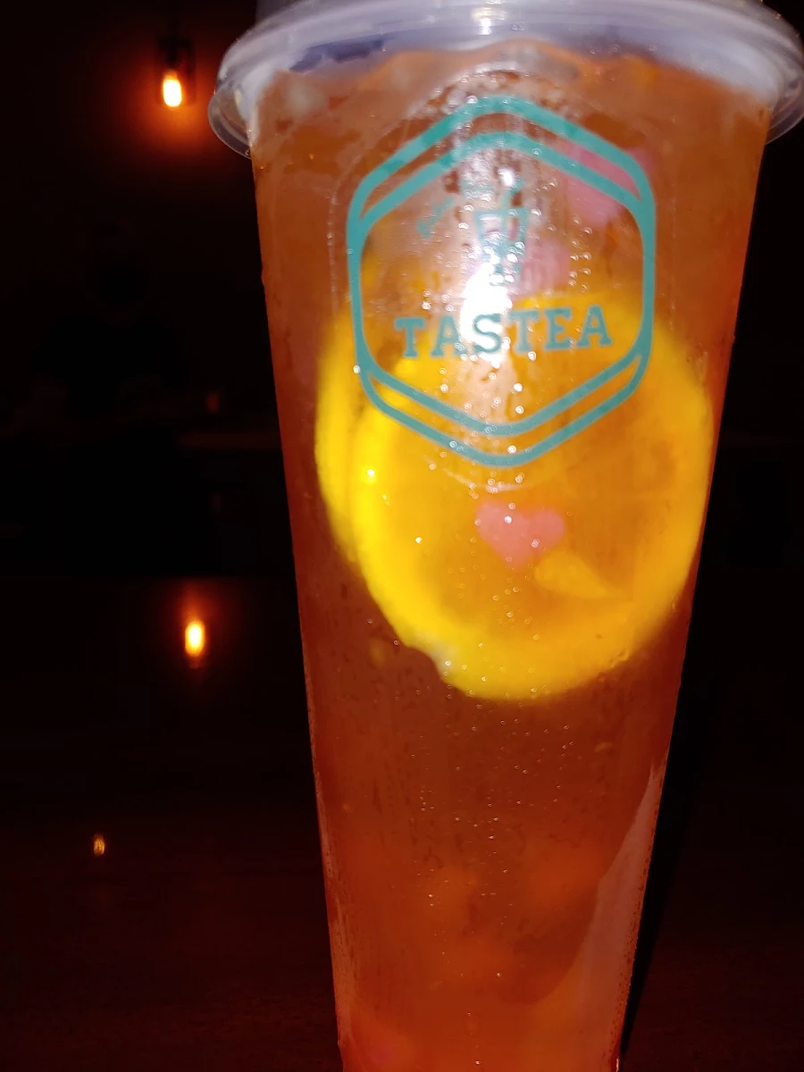 Pineapple Passion Fruit Tea with Heart
