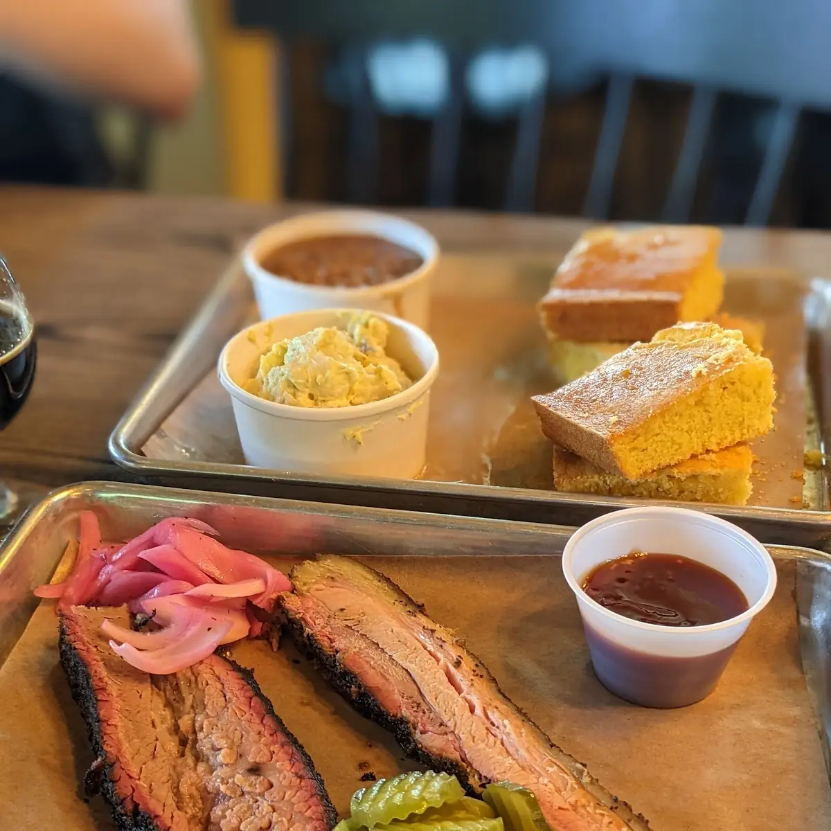 Smoked Brisket with Mac Cheese