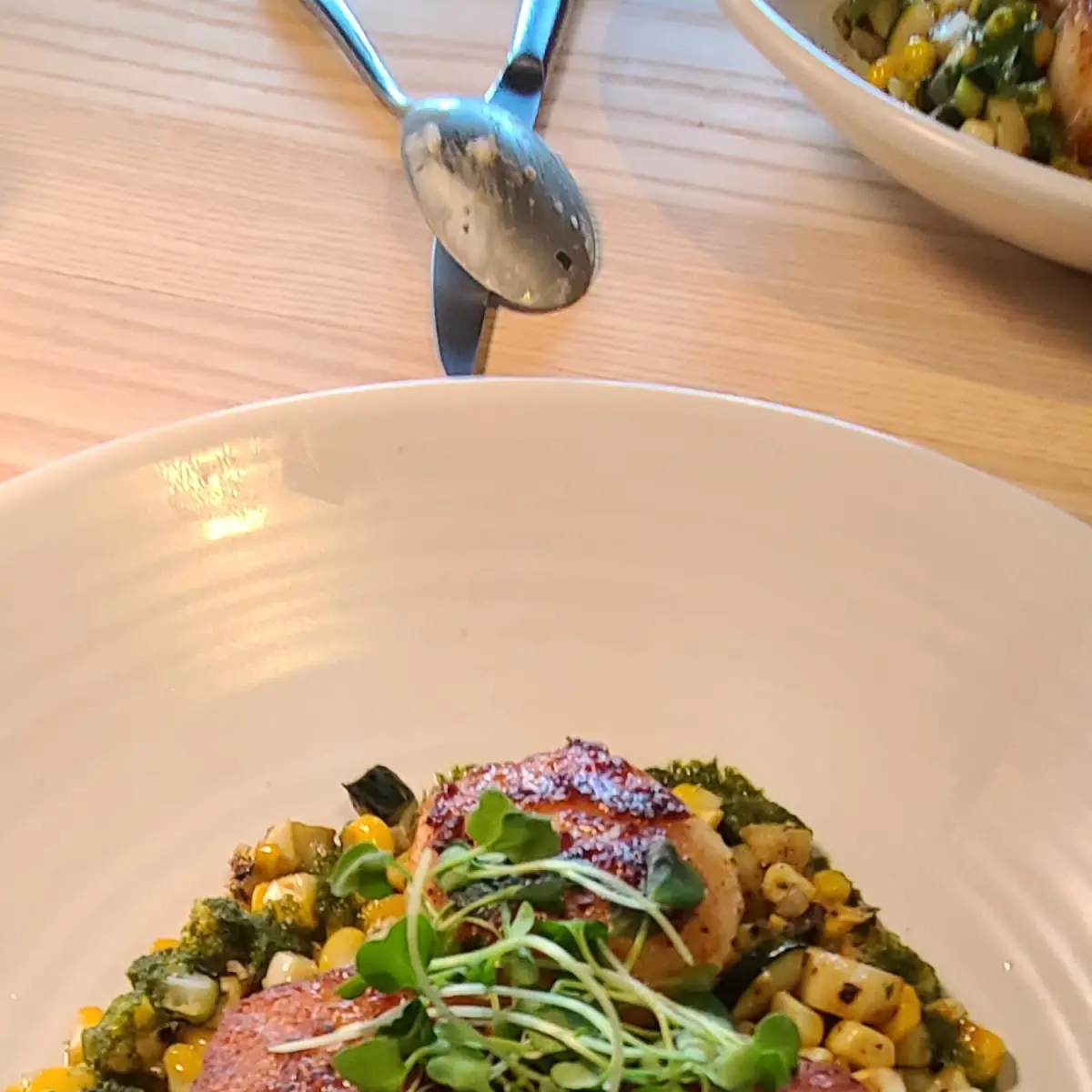 Pan Seared Scallops Dish