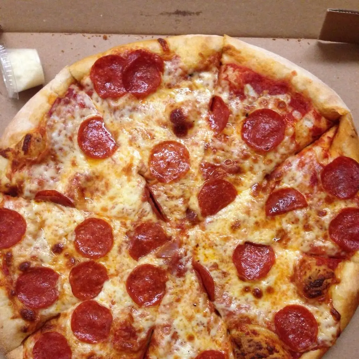 12" White pizza