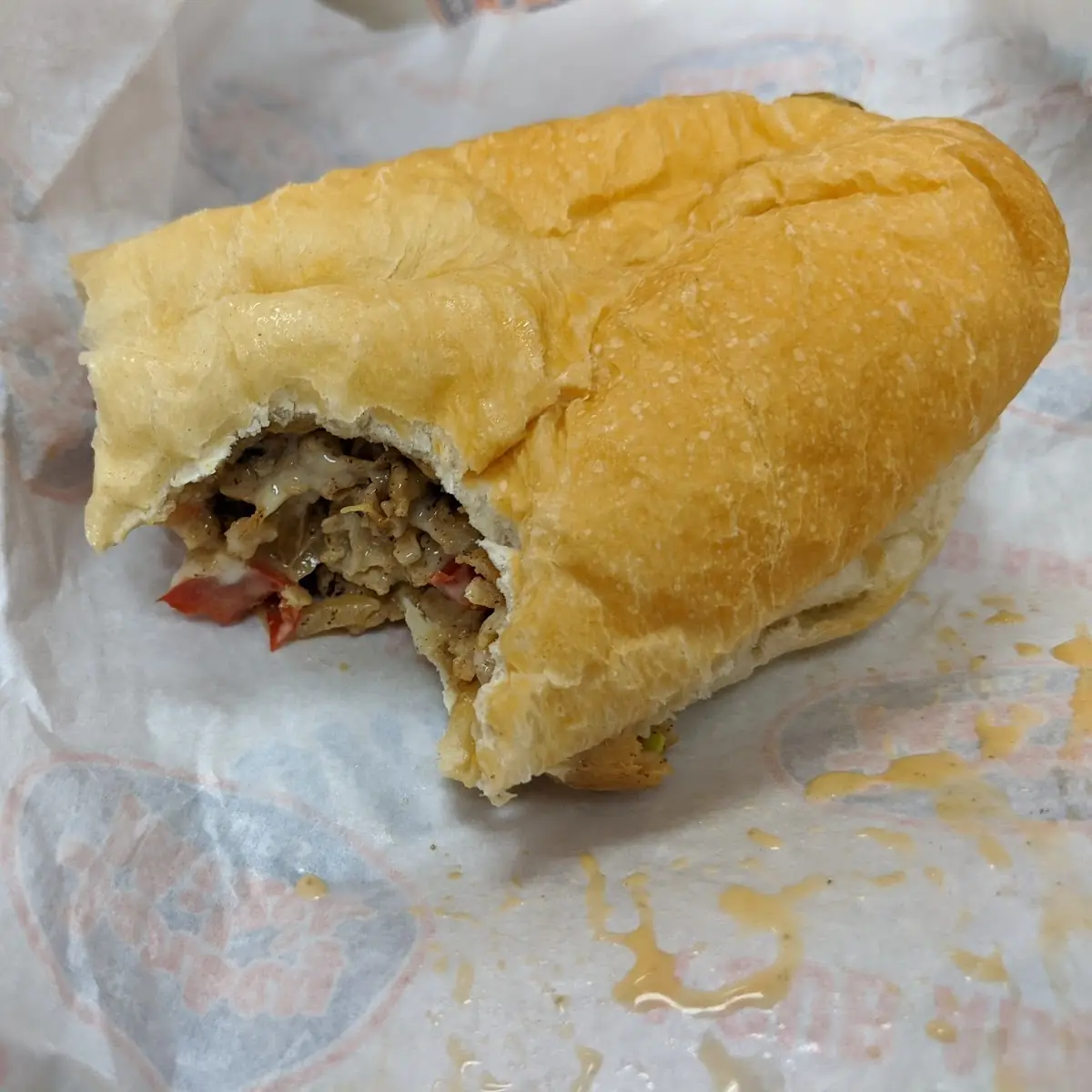 Chicken Philly Cheese Steak Sandwich