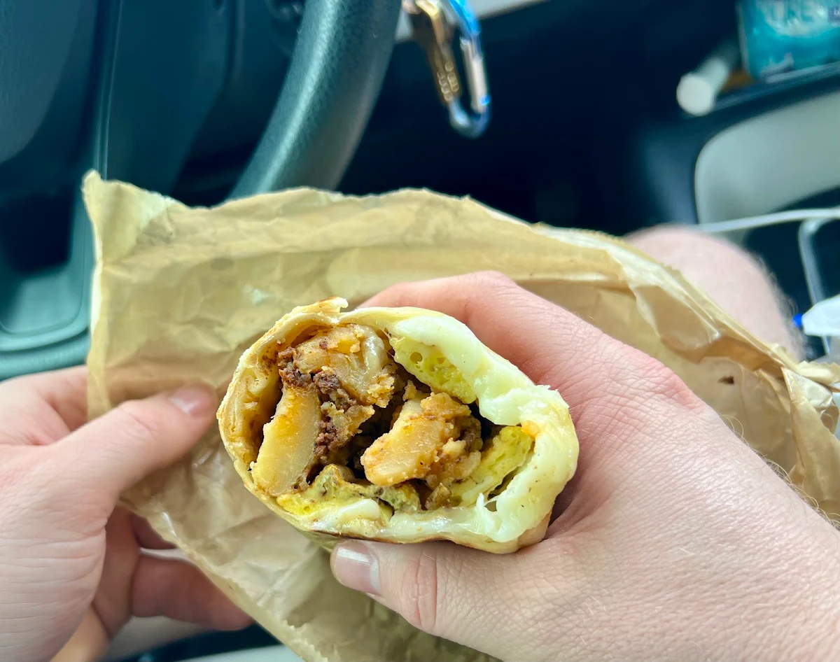Breakfast Burrito with Chorizo