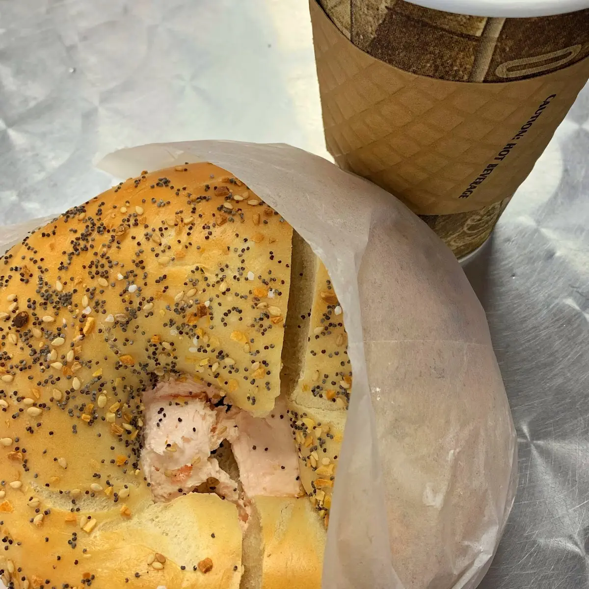 Everything Bagel with Lox Cream Cheese