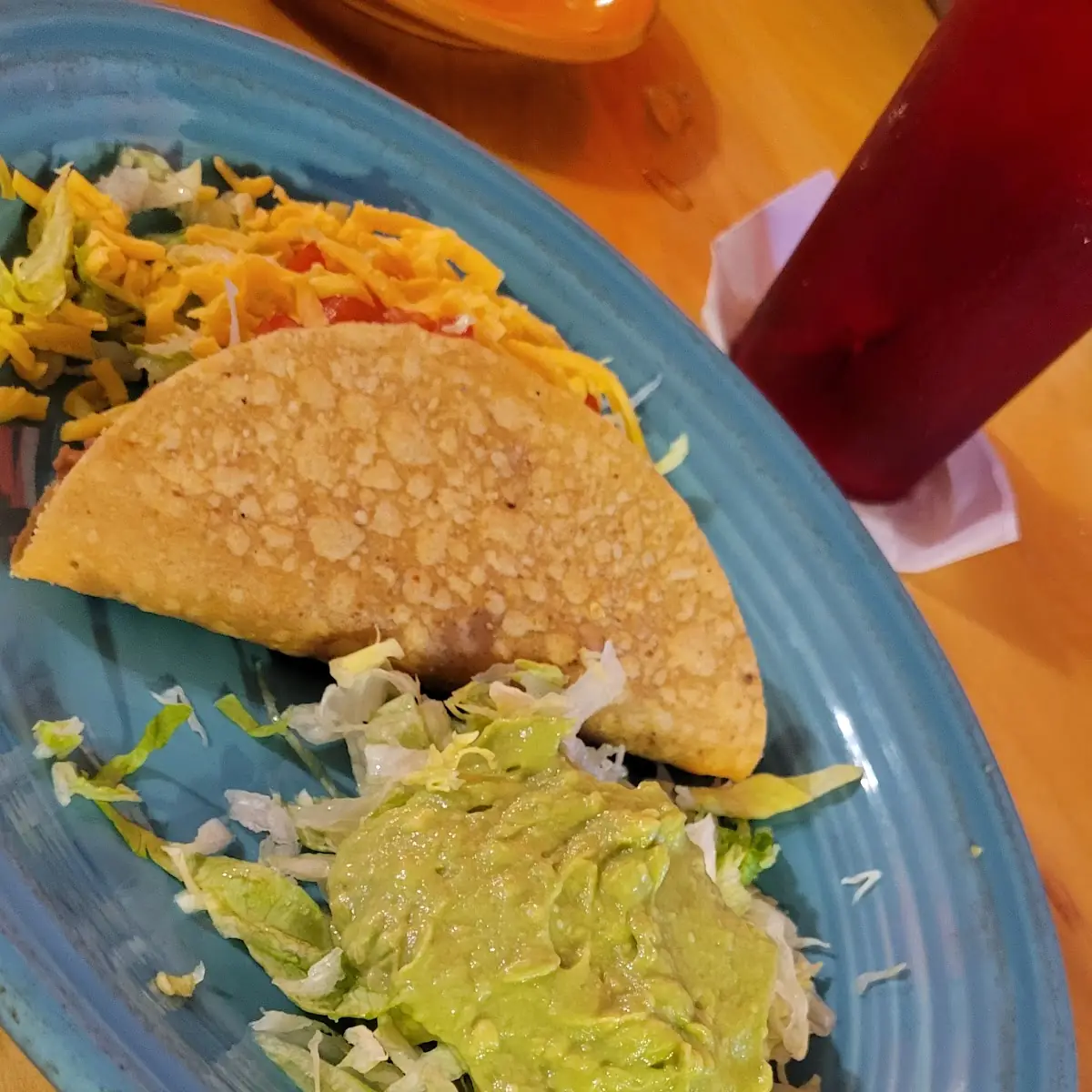 Bean Taco with Guacamole