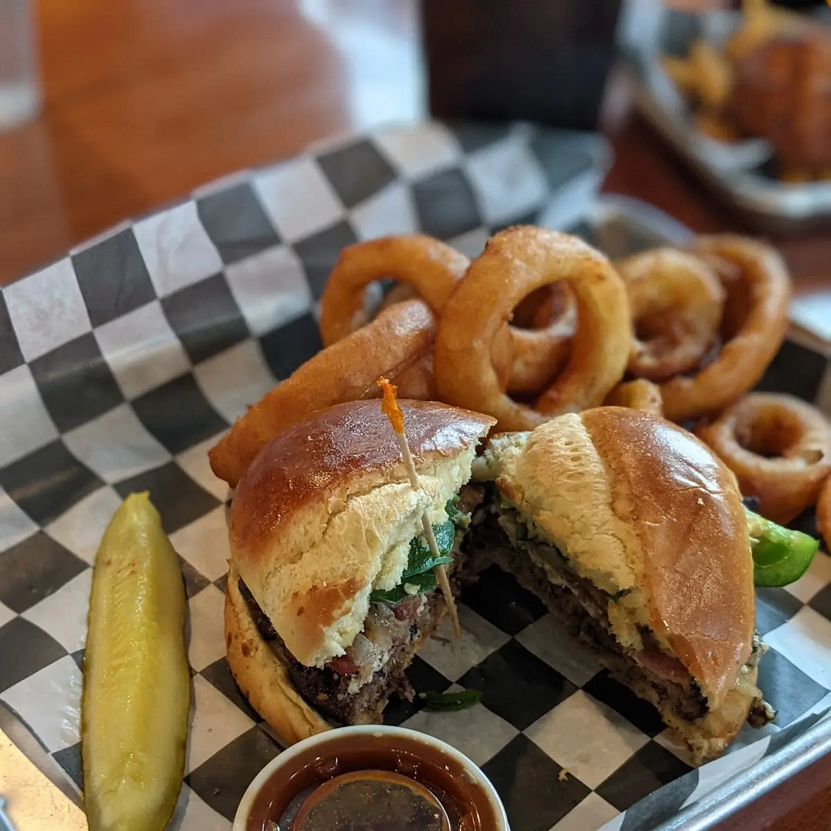 Black and Bleu Burger