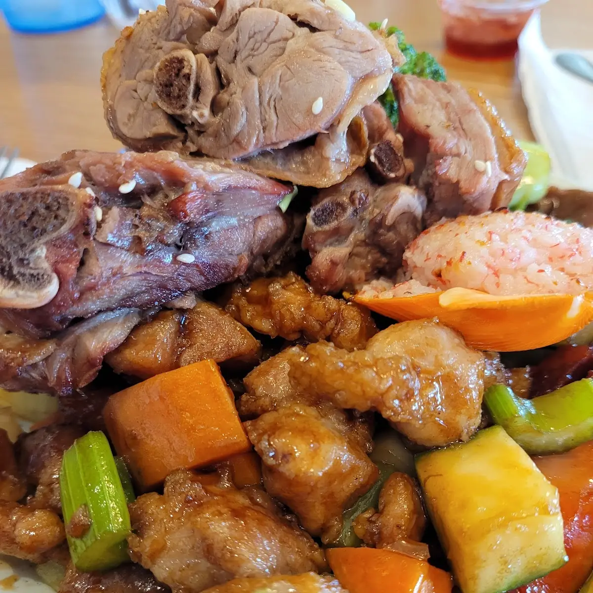 Duck and Cashew Chicken