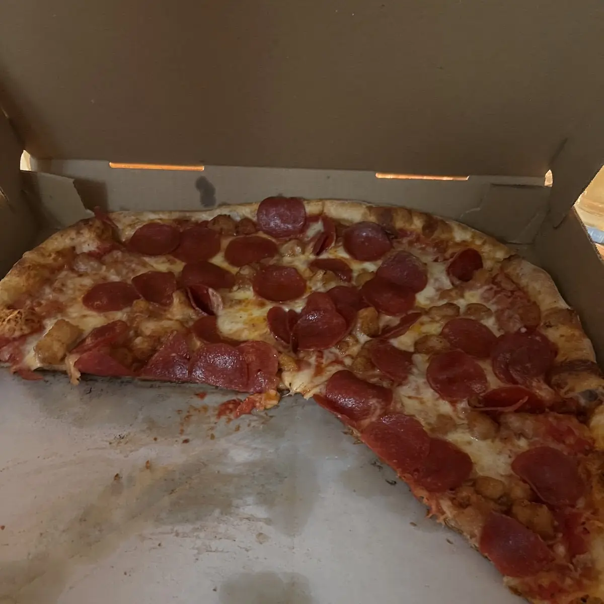 Chicken Parm and Pepperoni Pizza