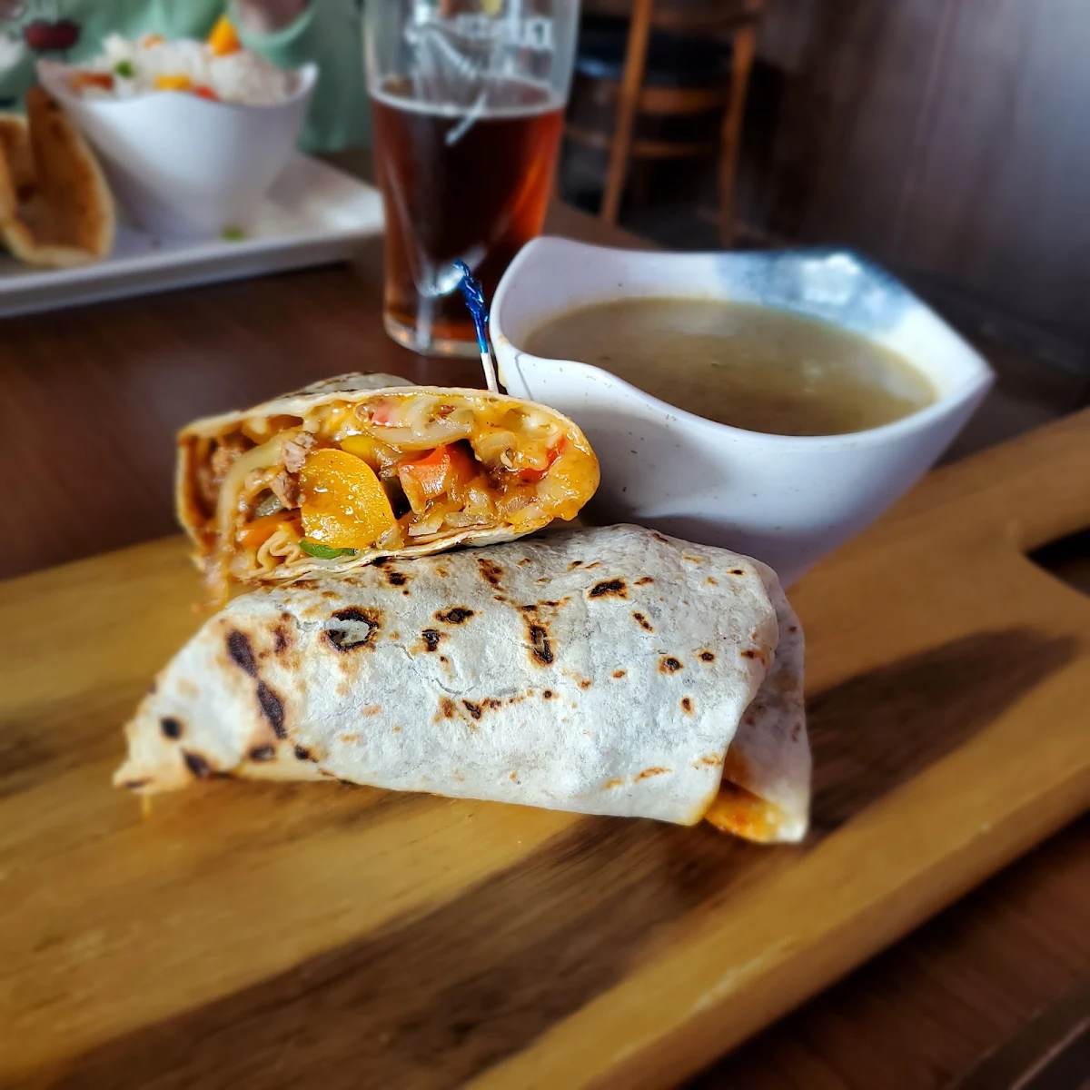 Philly Steak Wrap, Sharon House Tap & Kitchen