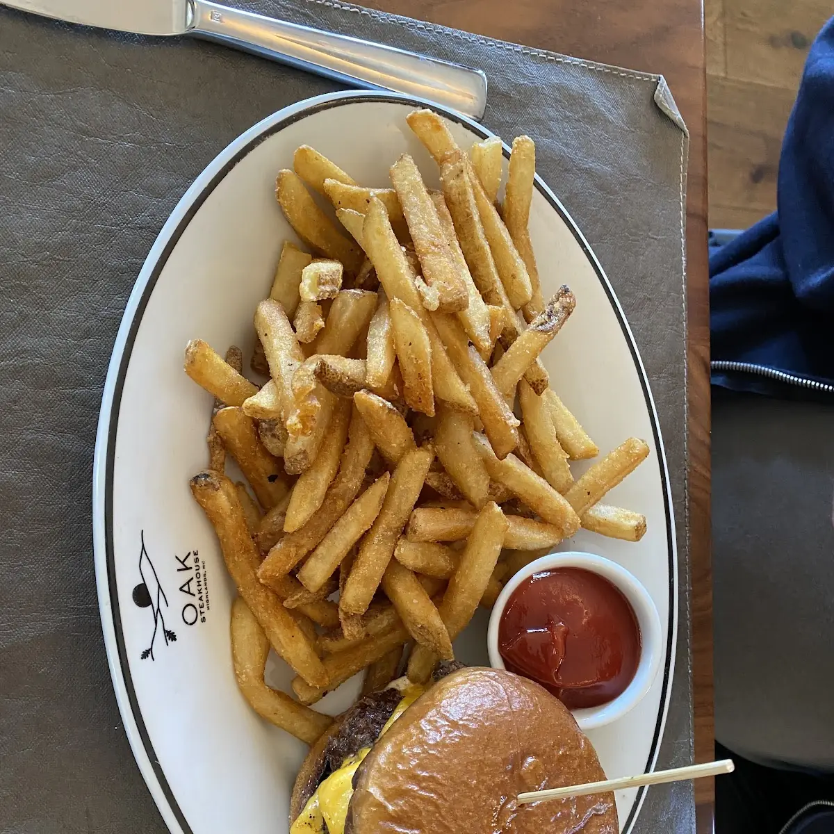 Steakhouse Burger and Fries