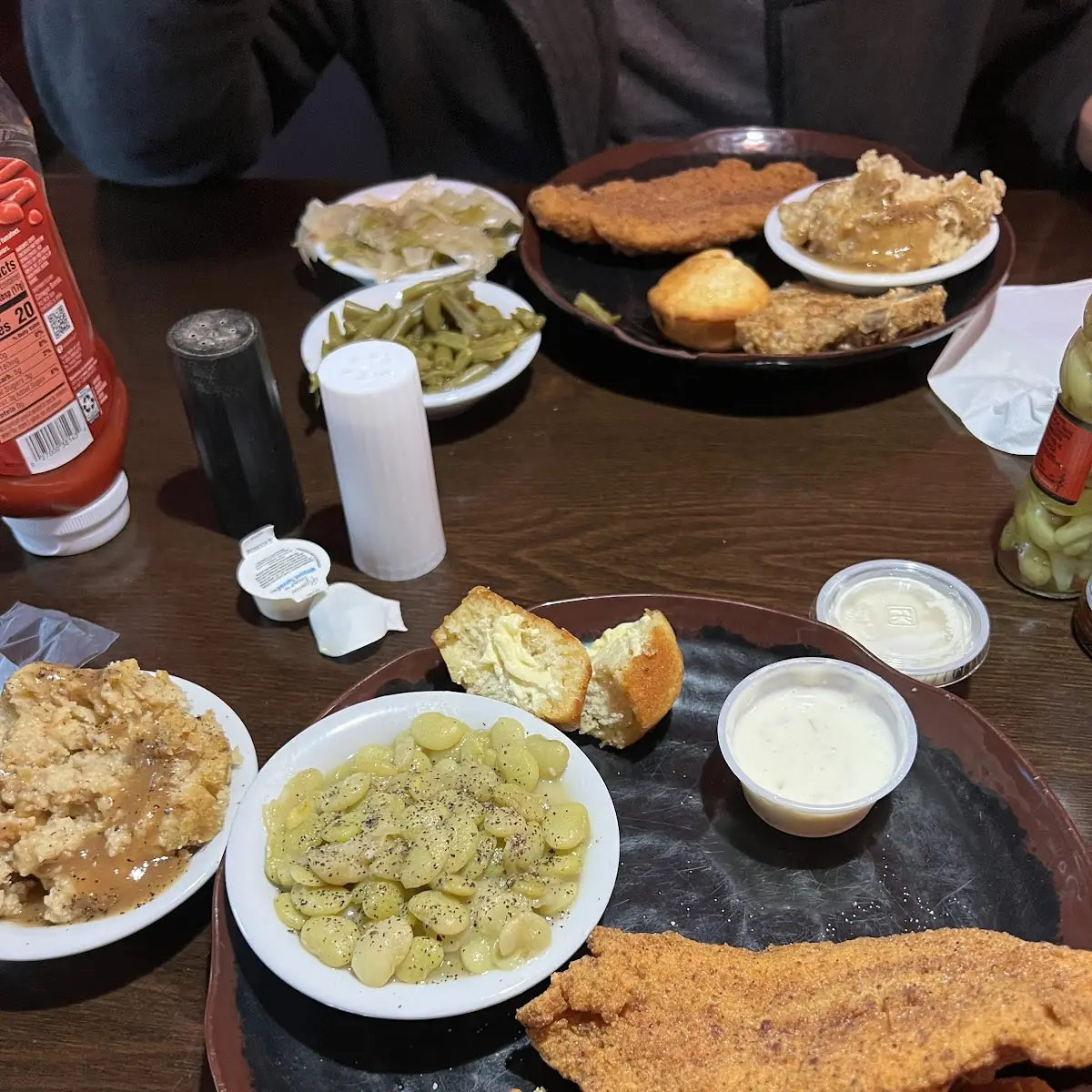 Catfish Lima Beans Mashed Potatoes