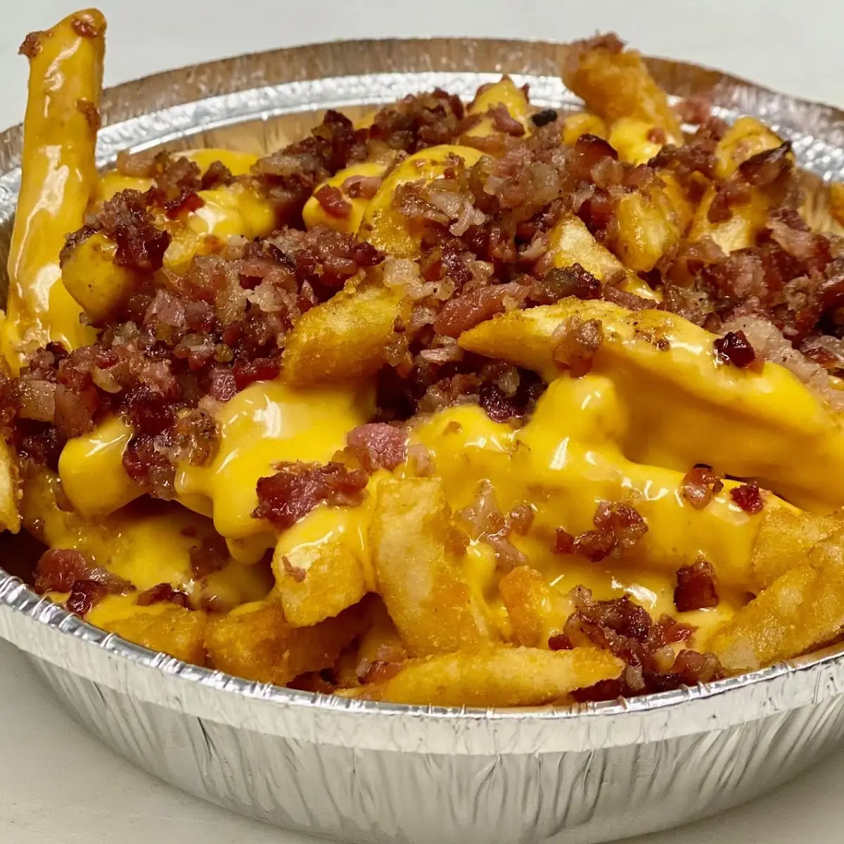 Texas Fries with Nacho Cheese & Bacon