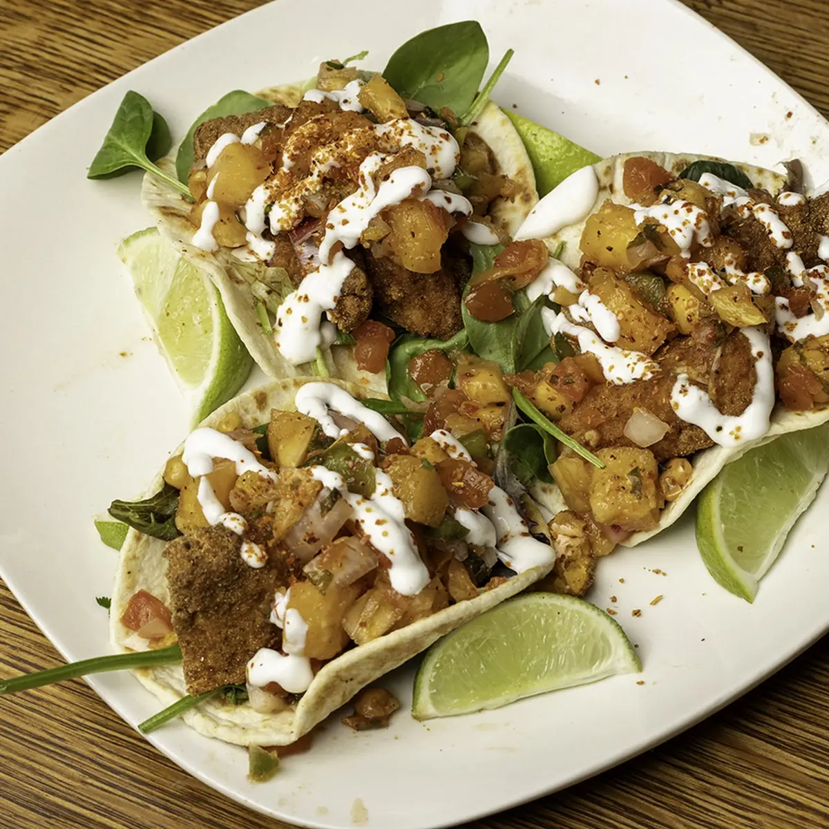 Fried Cauliflower Tacos