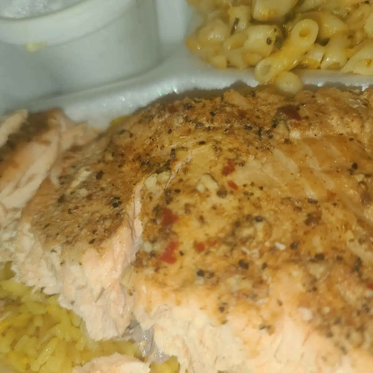 Smoked Salmon Yellow Rice