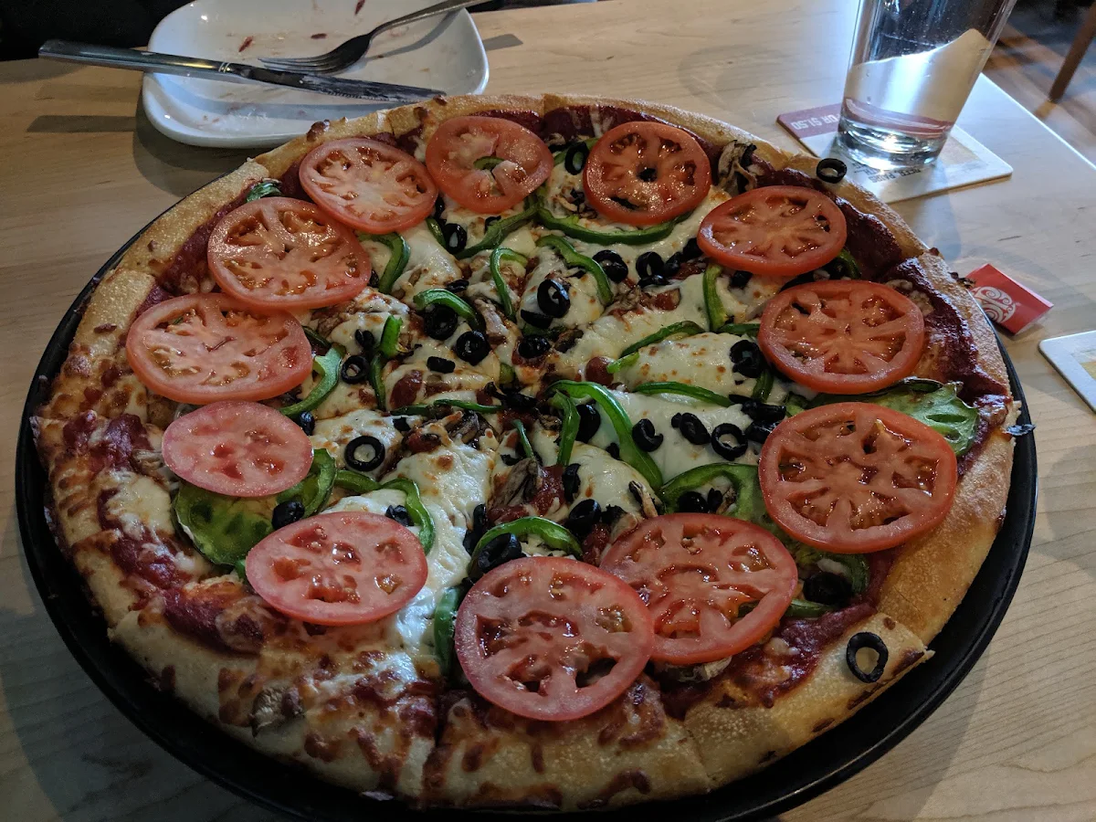 A Vegetarian Pizza