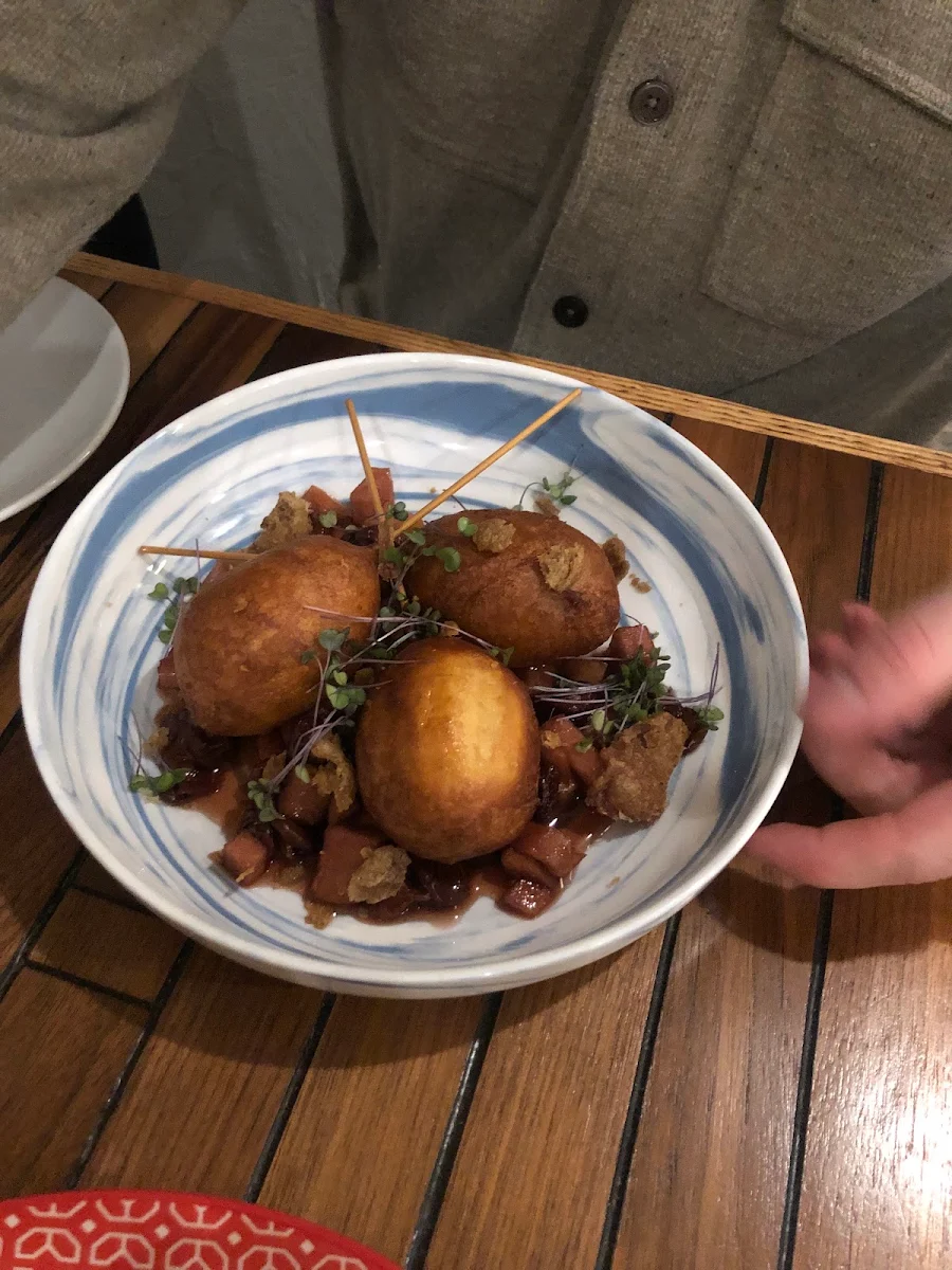 Duck Rillette Corn Dogs, KAIN TAYO
