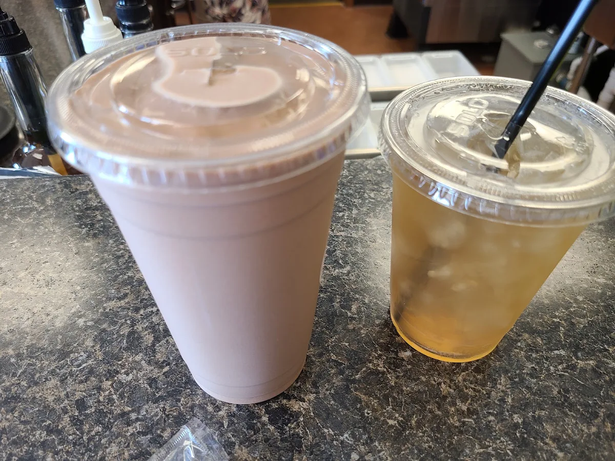 Brownie Batter Shake and Lemon Tea