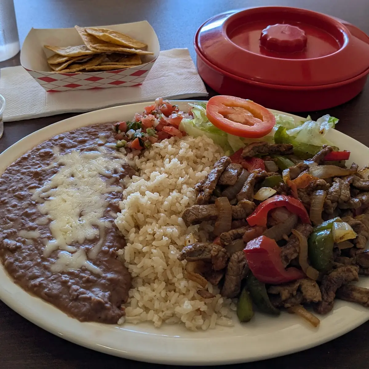 Alambre Steak with Peppers