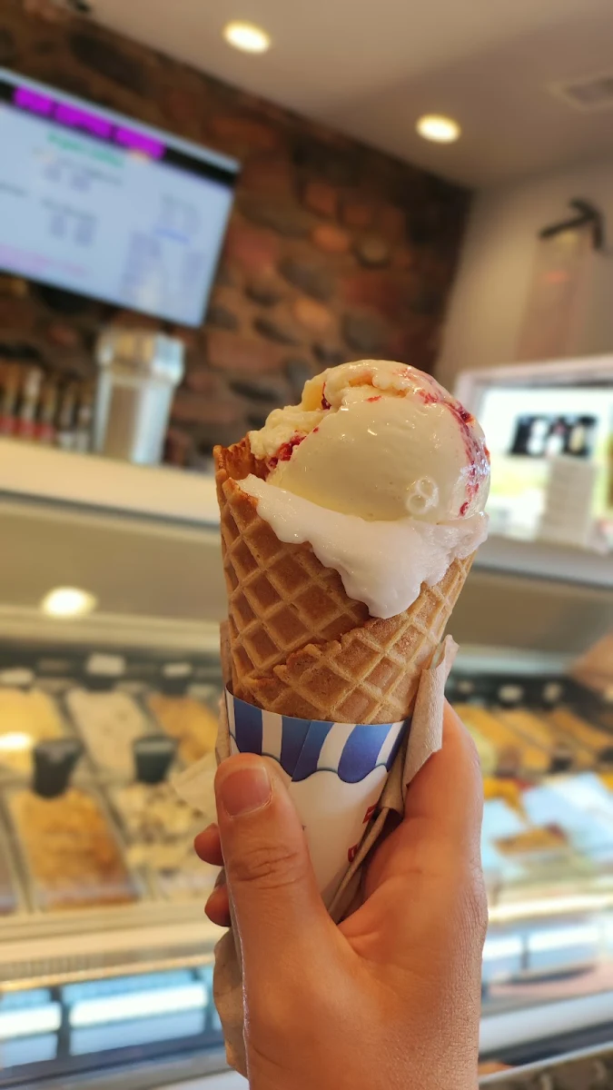 Lemon Sorbetto&Strawberry Cheesecake
