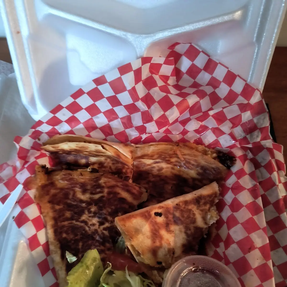 Chicken and Cheese Quesadilla