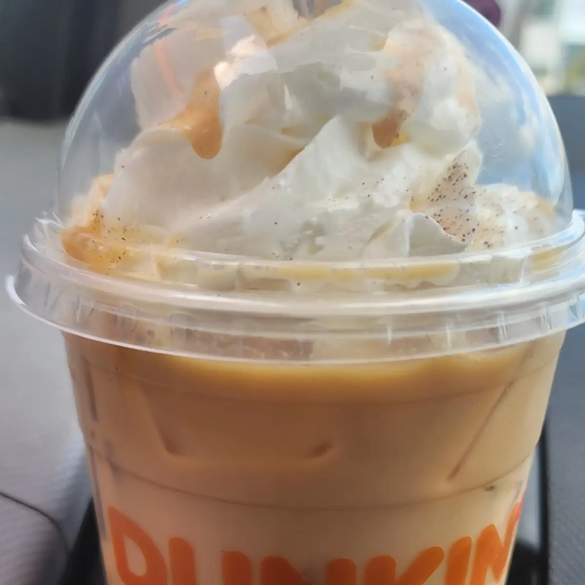 Iced Caramel Latte with Oatmilk