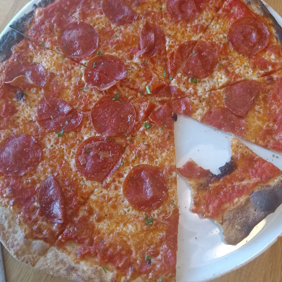 Thin Crust Pepperoni Pizza