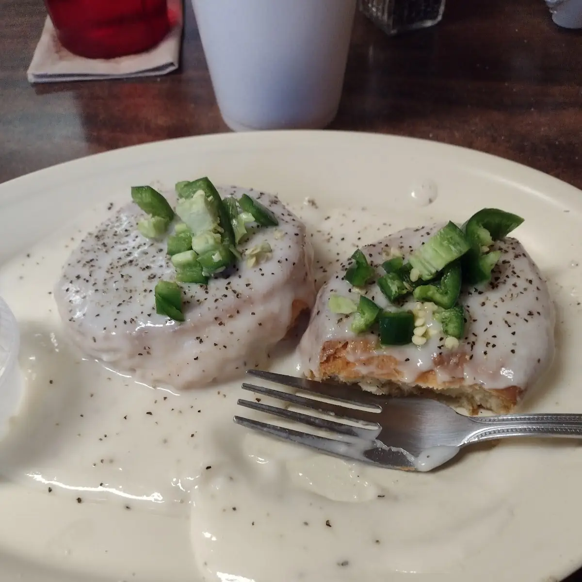 Day Old Biscuits and Gravy