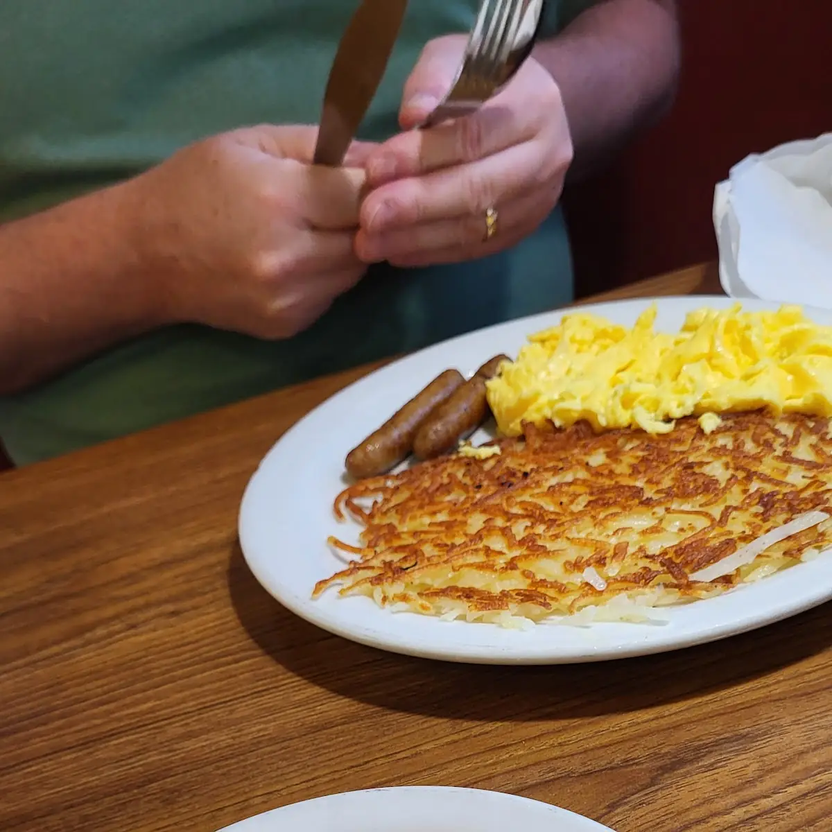Scrambled Egg Breakfast Plate