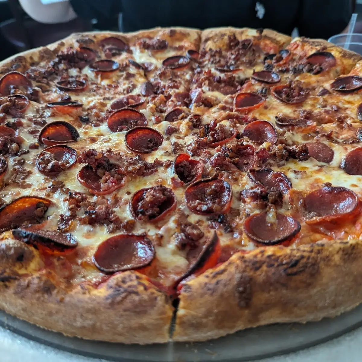 Pepperoni Pizza with Bacon
