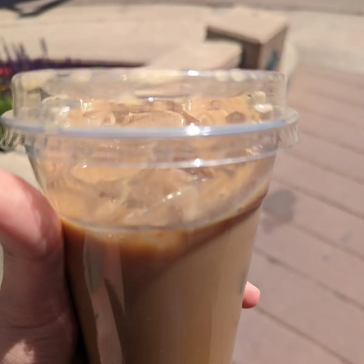 Iced Vanilla Latte with Almond Milk