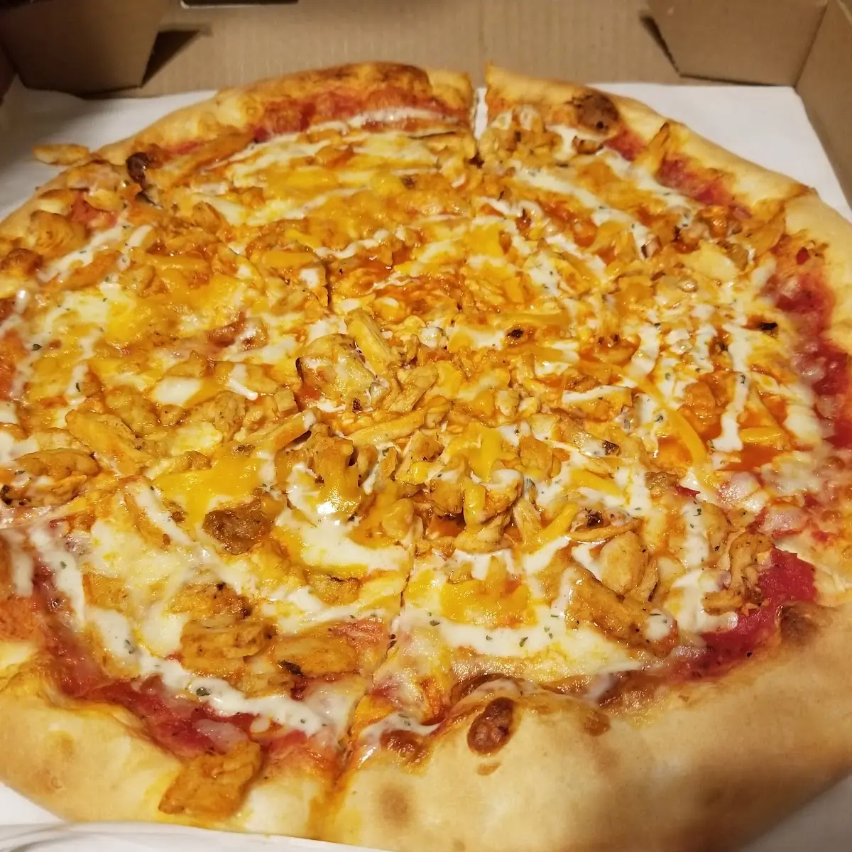 Spicy Buffalo Chicken Pizza