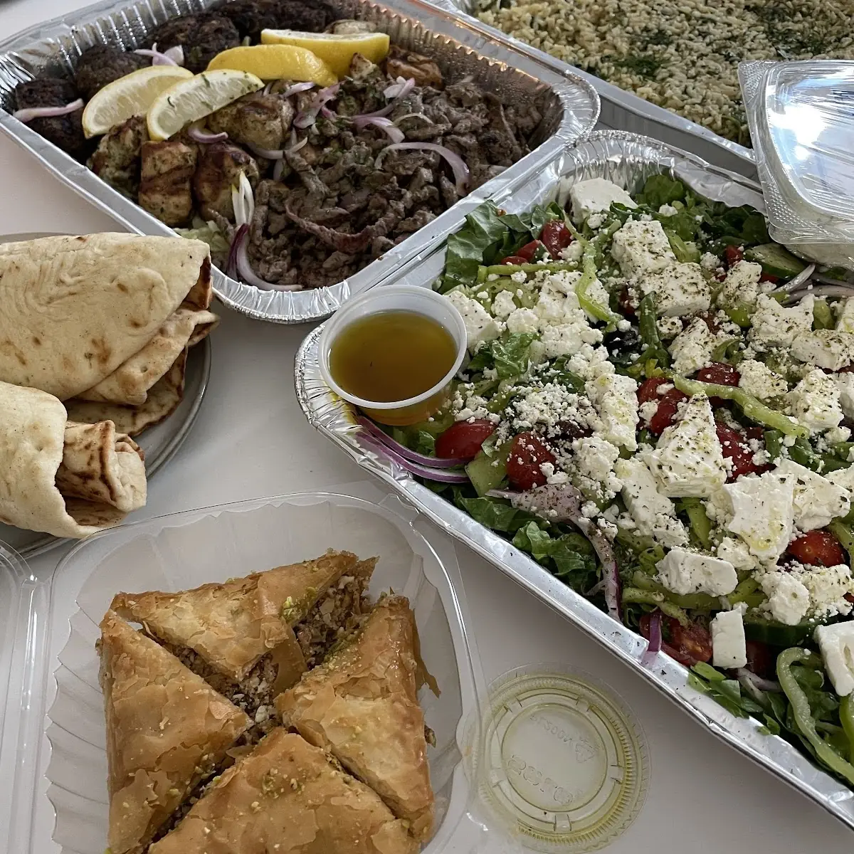 Pork Souvlaki Platter